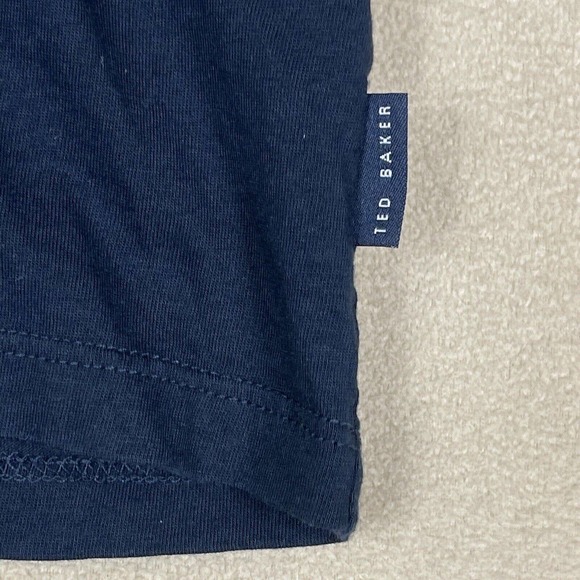Ted Baker Polo Shirt Adult 5‎ Blue London Short Sleeve Golf Tennis Rugby Mens - Picture 3 of 11
